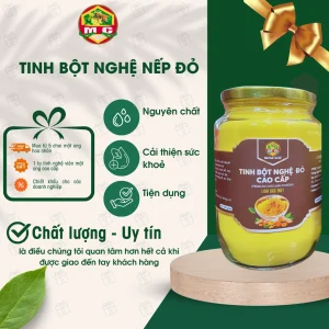 BỘT SẮN DÂY – Lọ 500 gram - Ảnh 4 TINH BỘT NGHỆ NẾP ĐỎ – 500 gram